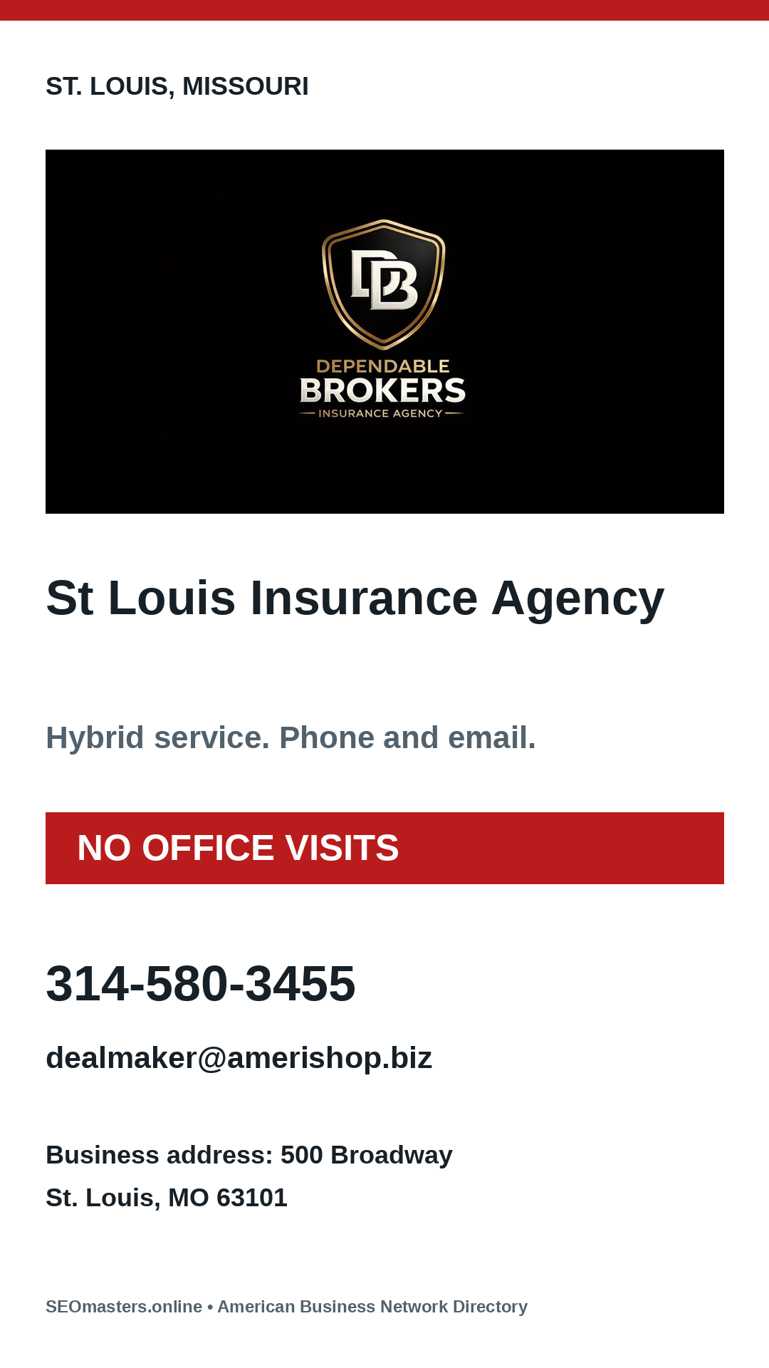 Dependable Brokers Insurance Agency Instagram Story advertisement