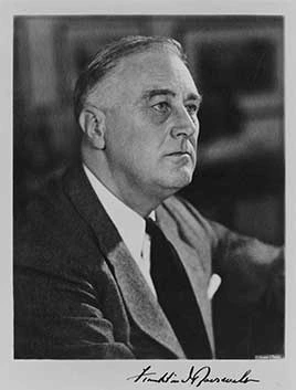 Historical photograph of Franklin D. Roosevelt