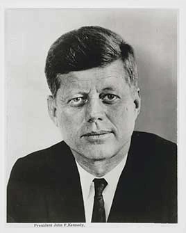 Historical photograph of John F. Kennedy