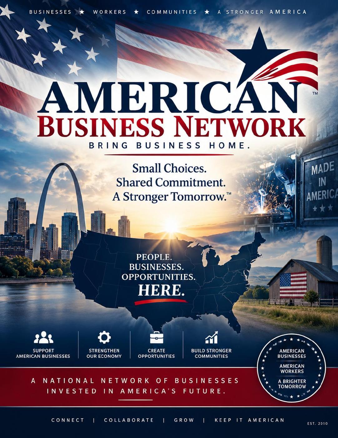 Front cover of American Business Network | Buy American & Support U.S. Businesses
