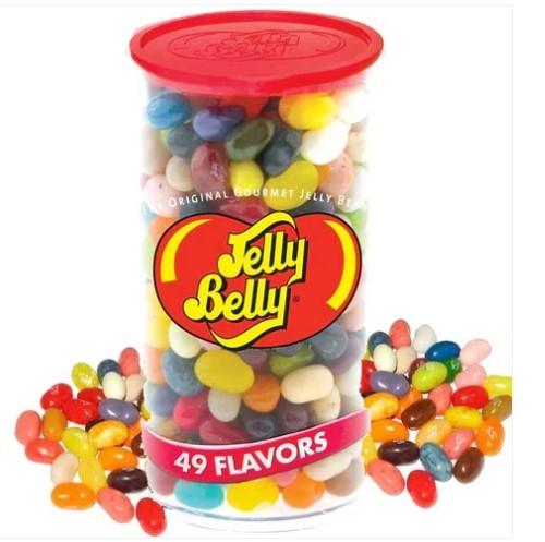 Package of colorful Jelly Belly Birthday Party Candy ready for celebrations and party favor bags.