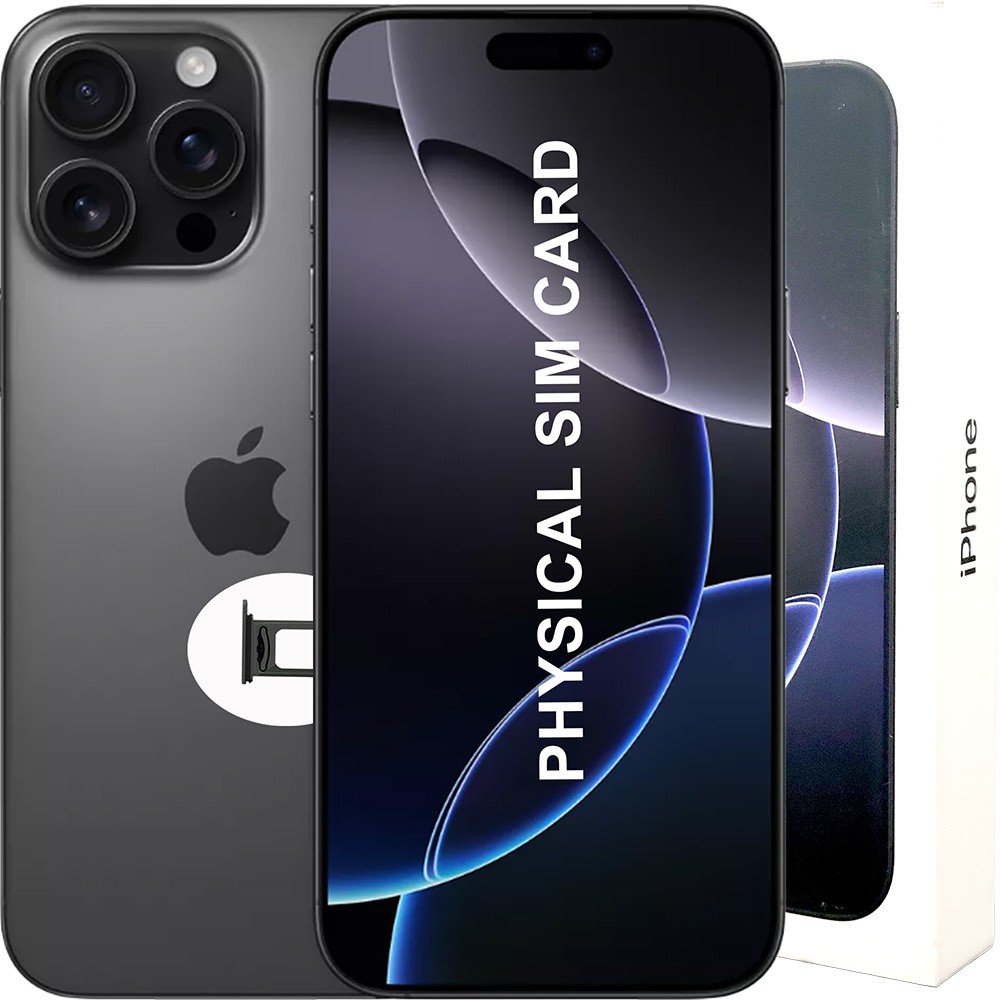Front and back view of the iPhone 16 Pro Max showing its expansive display and sleek camera layout.