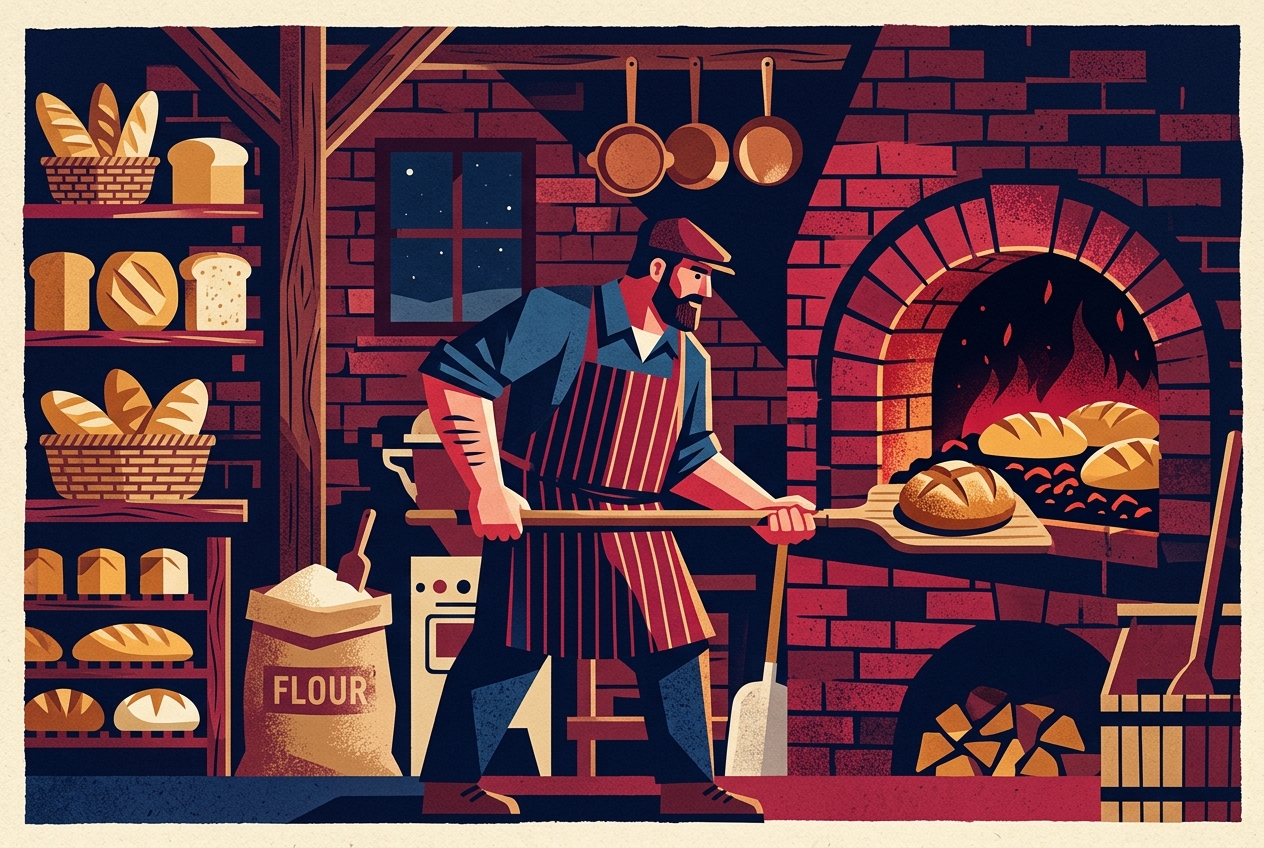 Bakery & Sweets — Fresh this morning. Build America trade artwork