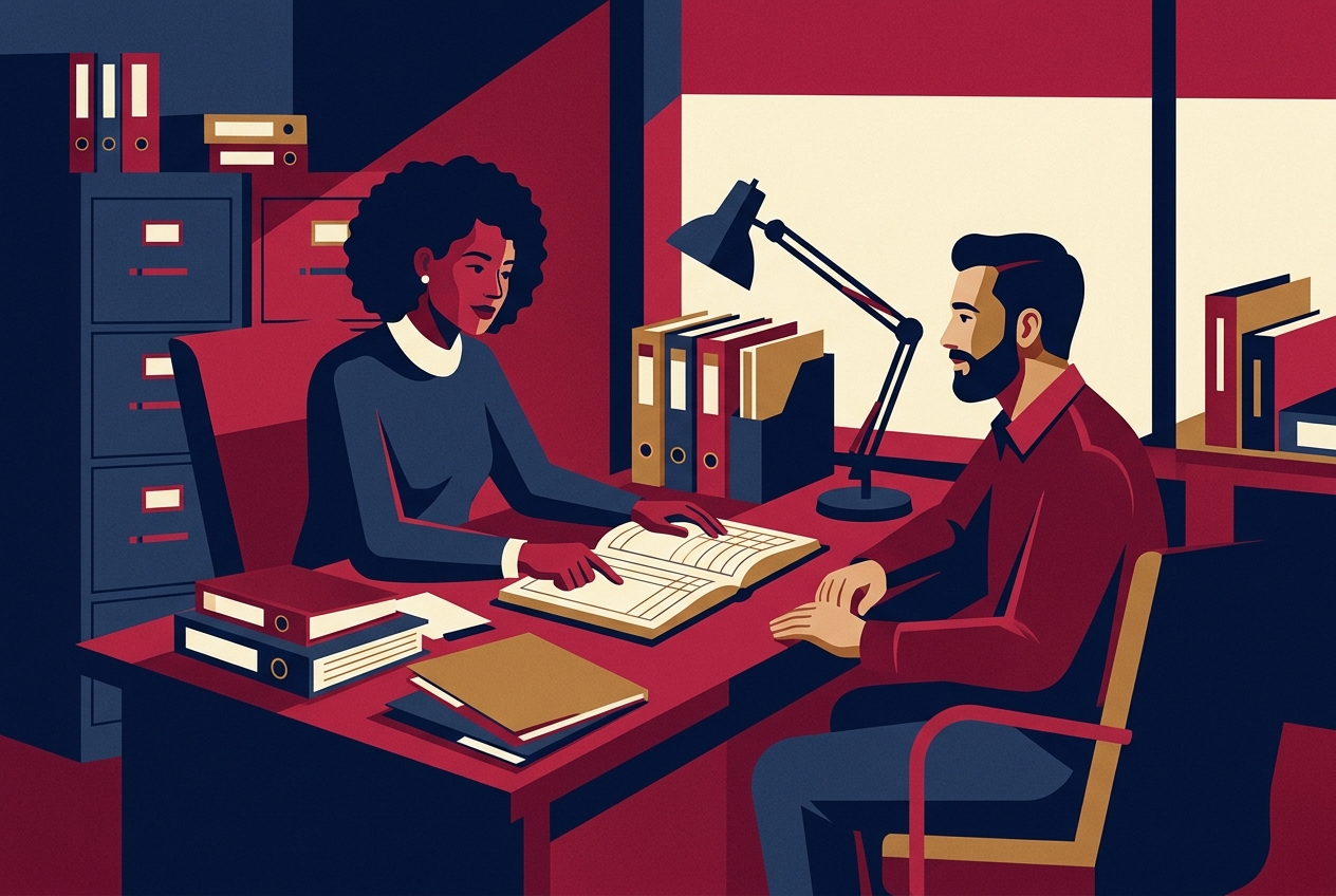 Tax Preparation — Filed right, on time. Build America trade artwork