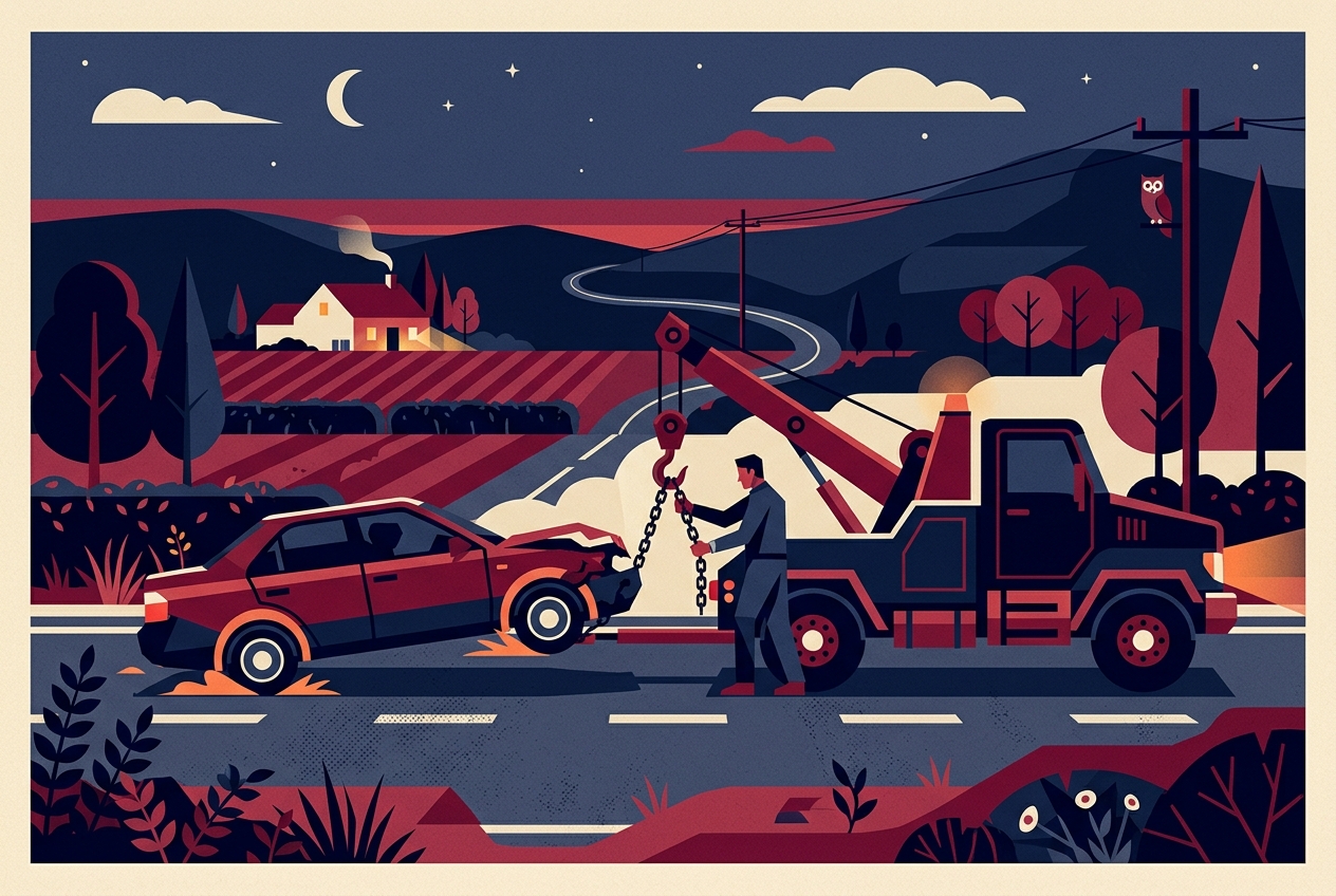 Towing & Roadside — Help on the way. Build America trade artwork